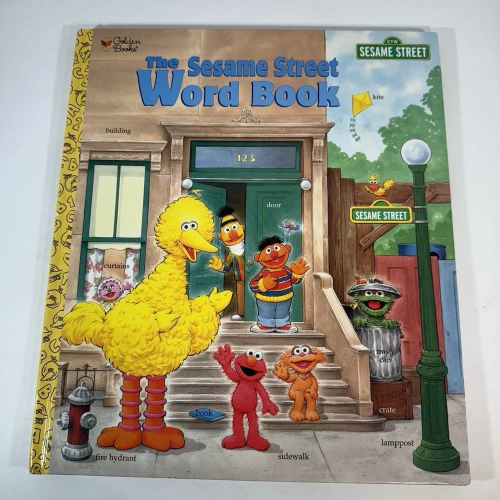 Sesame Street Hardcover Books Lot 2 Sesame Street Word Book & The Runaway‎ Soup